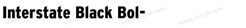 Interstate Black Bol字体转换